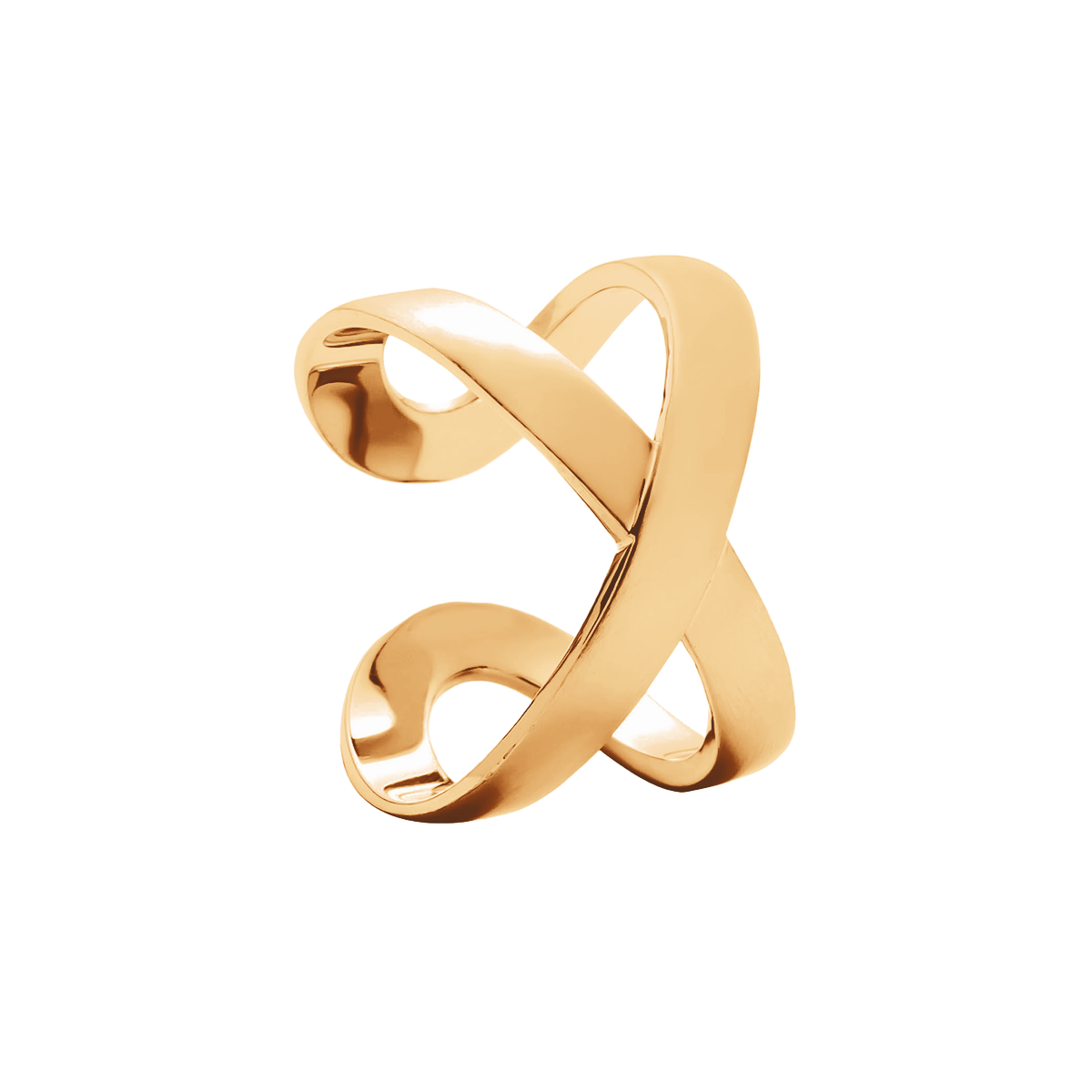 Bague Infinity doré à l’or fin 