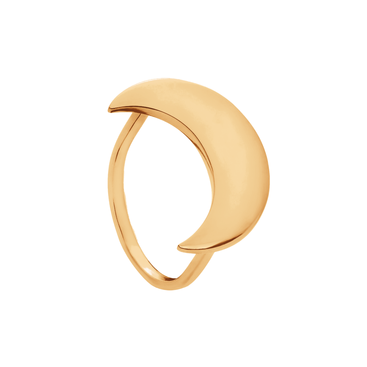 Bague Lune doré à l’or fin