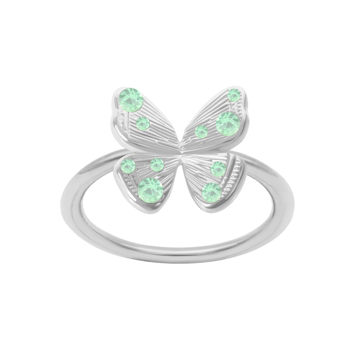 Bague Papillon plaqué argent