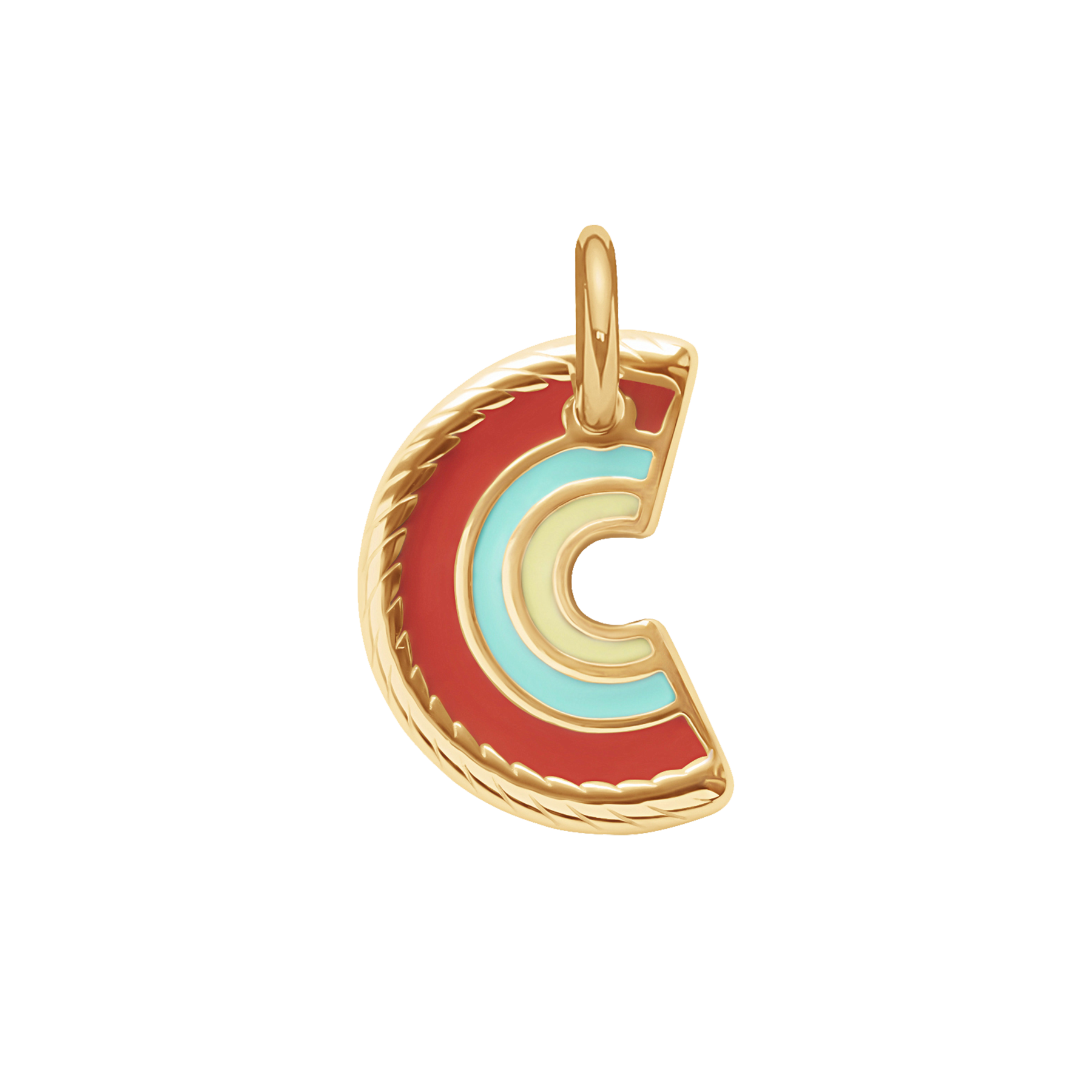 Pendentif Arc-en-ciel 1,5 cm doré à l’or fin