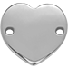 Coeur plat en argent