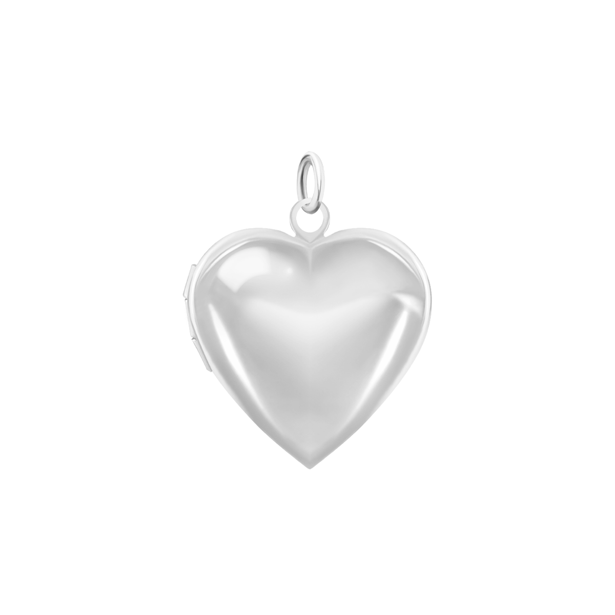 Pendentif Coeur ouvrant petit plaqué argent 