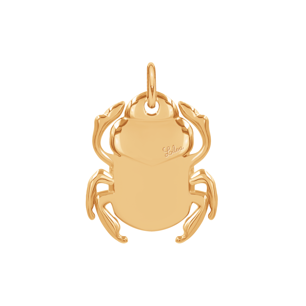 Pendentif Scarabée 1,5 cm doré à l’or fin