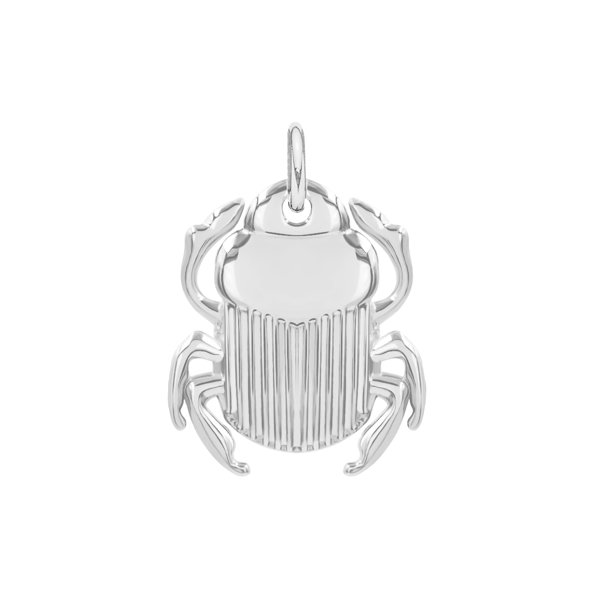 Pendentif Scarabée 1,5 cm plaqué argent