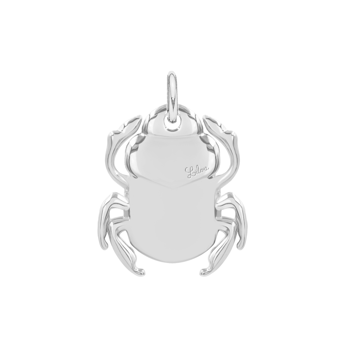 Pendentif Scarabée 1,5 cm plaqué argent