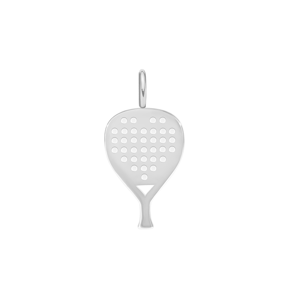 Pendentif Raquette de Padel 1,8 cm plaqué argent 