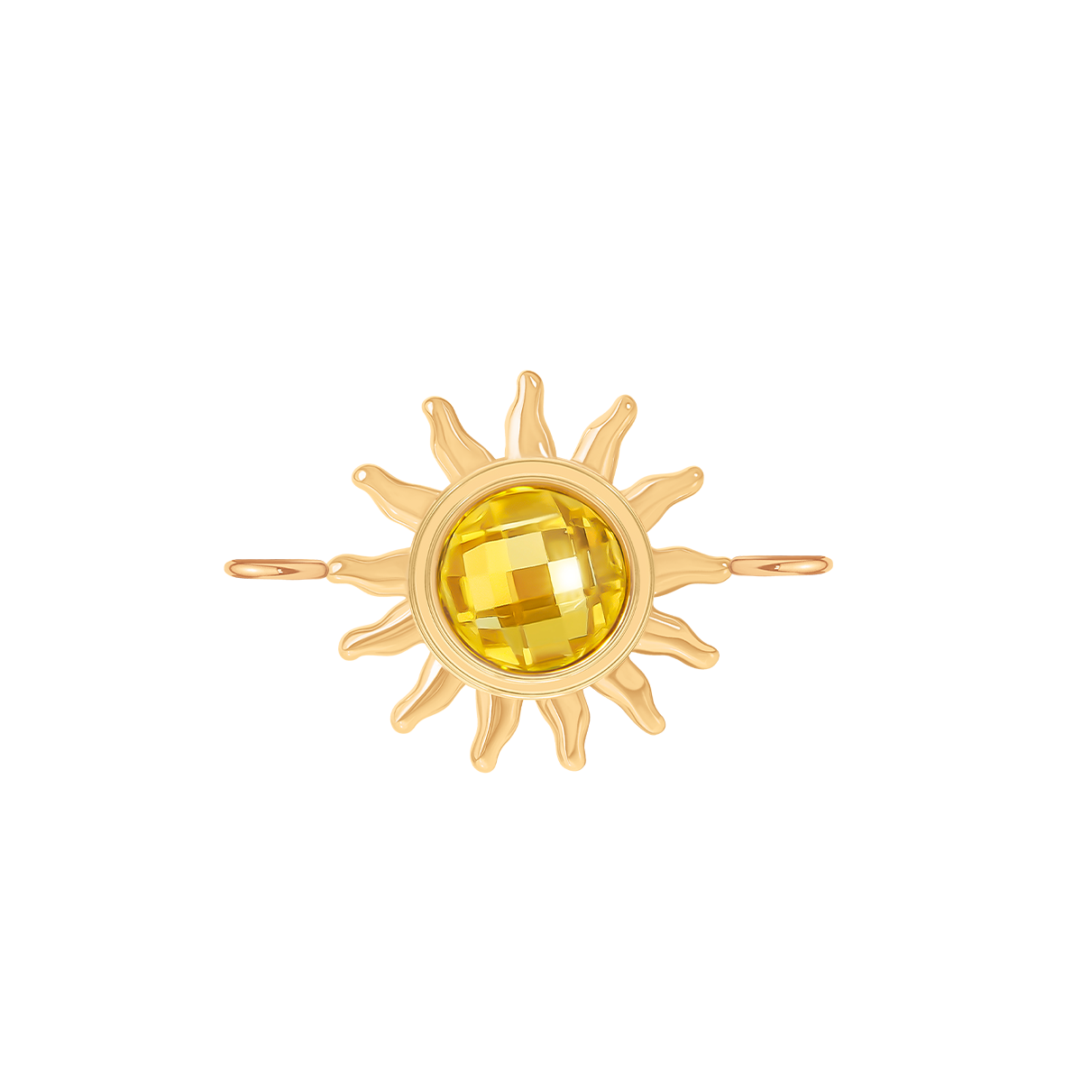 Pendentif Soleil 1,8 cm doré à l’or fin